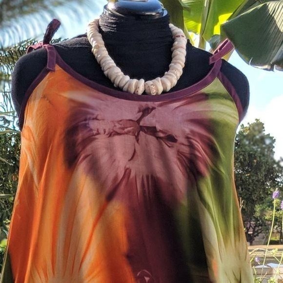 Swimsuit Coverup Handkerchief Dress Shoulder Tie - Picture 6 of 8